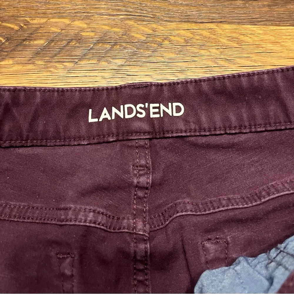 Lands’ End size 12 Tall burgundy jeans - Picture 5 of 8